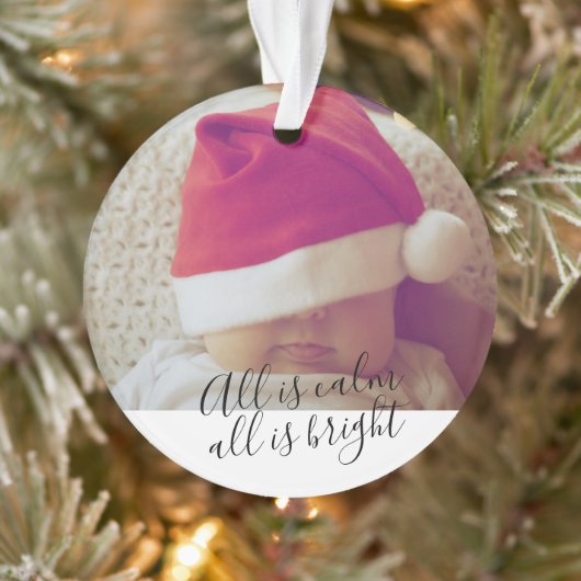 Alles ist ruhig, alles ist schön Personalisiert Ornament (Baum)