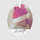 Alles ist ruhig, alles ist schön Personalisiert Ornament (Vorderseite)