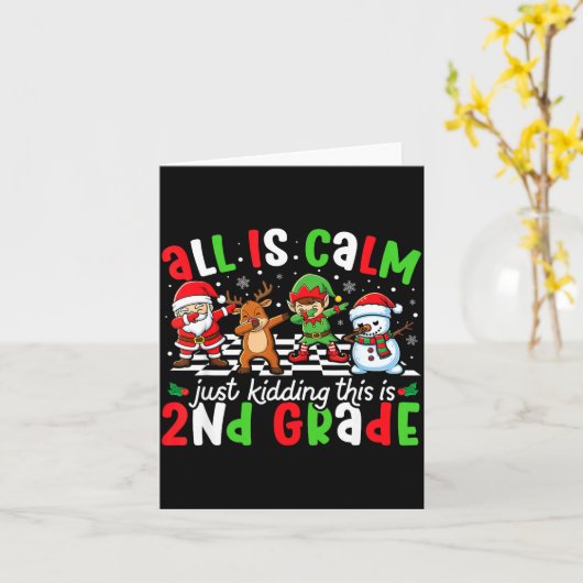 Alles ist ruhig, nur ein Scherz, das ist die 2. We Karte (Gelbe Blume)