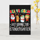 Alles ist ruhig, nur ein Scherz, das ist Kindergar Karte (Gelbe Blume)