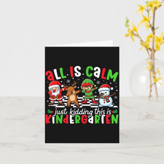 Alles ist ruhig, nur ein Scherz, das ist Kindergar Karte (Gelbe Blume)