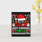 Alles ist ruhig, nur ein Scherz, es ist Kindergart Karte (Gelbe Blume)