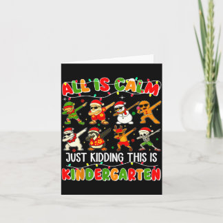 Alles ist ruhig, nur im Scherz, das ist Kindergart Karte