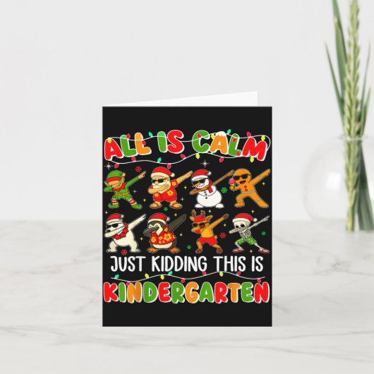 Alles ist ruhig, nur im Scherz, das ist Kindergart Karte (Vorderseite)