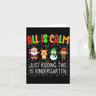 Alles ist ruhig, nur Quatsch, dieses Kindergartenw Karte