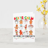 Alles ist ruhig, nur Spaß, das ist Kindergarten-We Karte (Gelbe Blume)