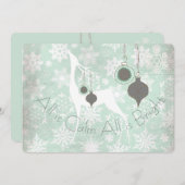 Alles ist ruhig und hell feiertagskarte (Vorne/Hinten)