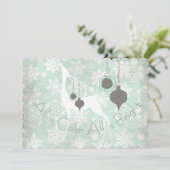 Alles ist ruhig und hell feiertagskarte (Stehend Vorderseite)