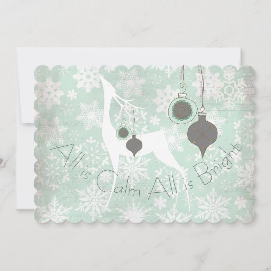 Alles ist ruhig und hell feiertagskarte (Vorderseite)