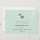 Alles ist ruhig und hell feiertagskarte (Rückseite)