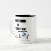 Alles ist Schatehs! Zweifarbige Tasse (Vorderseite Links)