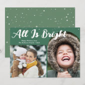 Alles ist schön frohe Weihnachtskarte Feiertagskarte (Vorne/Hinten)