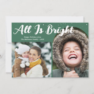 Alles ist schön frohe Weihnachtskarte Feiertagskarte