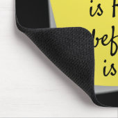 Alles ist schwierig, inspirierend zu zitieren mousepad (Ecke)