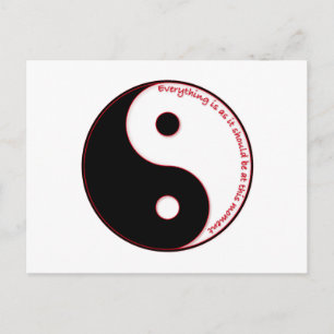 Alles ist so, wie es jetzt sein sollte postkarte