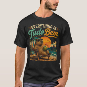Alles ist Tudo Bem Capybara Strand T-Shirt