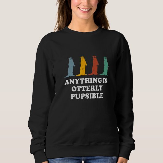 Alles ist übertrieben lesbar in einem anderen Spaß Sweatshirt (Vorderseite)
