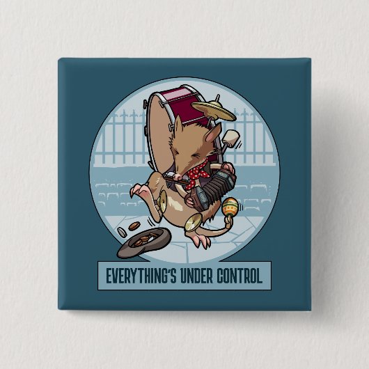Alles ist unter Kontrolle Bandicoot One Man Band Button (Vorderseite)