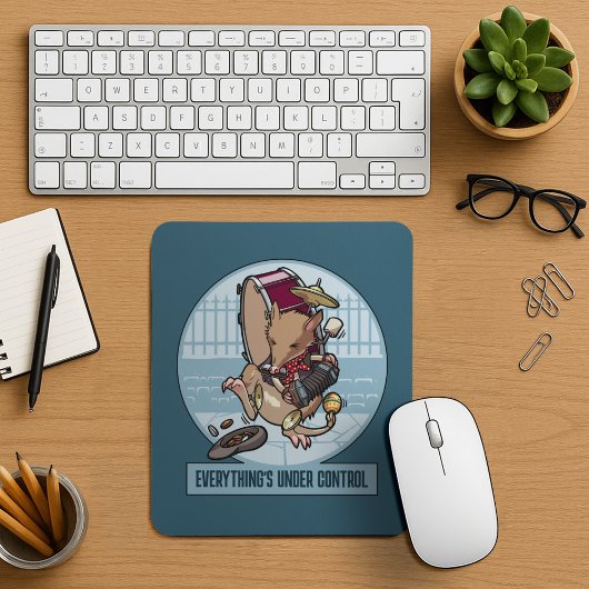 Alles ist unter Kontrolle Bandicoot One Man Band Mousepad