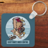 Alles ist unter Kontrolle Bandicoot One Man Band Schlüsselanhänger (Rückseite)