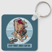 Alles ist unter Kontrolle Bandicoot One Man Band Schlüsselanhänger (Rückseite)