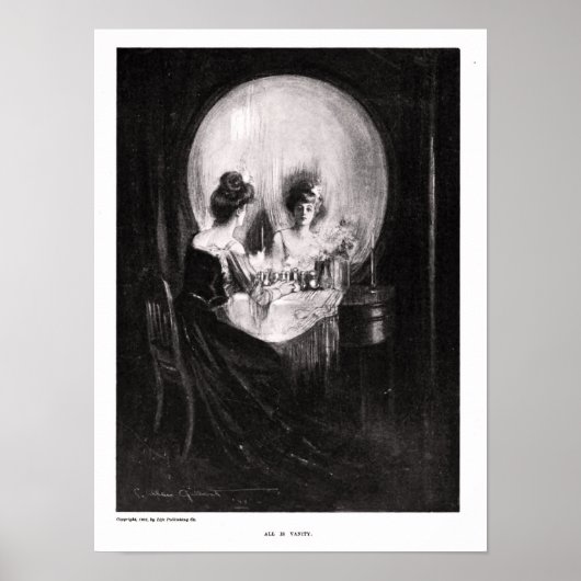 Alles ist Vanity Art Print Poster (Vorne)