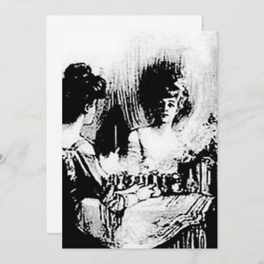 Alles ist Vanity Charles Allan Gilbert Einladung (Vorne/Hinten)