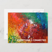 "alles ist verbunden" postkarte (Vorne/Hinten)