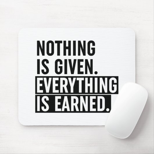 Alles ist verdient mousepad (Mit Mouse)