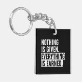 Alles ist verdient schlüsselanhänger (Vorderseite links)