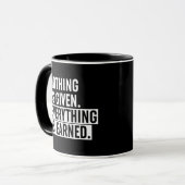 Alles ist verdient tasse (Vorderseite Links)