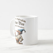 Alles ist vergänglich - nur das Bier nicht Kaffeetasse (Vorderseite Links)