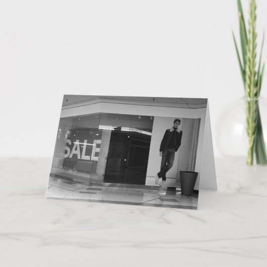 "Alles ist verschwunden" Geburtstagskarte Karte (Vorderseite)