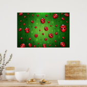 Alles ist voll von Ladybugs Poster (Küche)