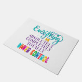 Alles ist völlig in Kontrolle Fußmatte (Schrägansicht)