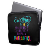 Alles ist völlig in Kontrolle Laptopschutzhülle (Vorderseite Links)