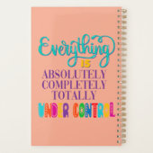 Alles ist völlig in Kontrolle Planer (Rückseite)