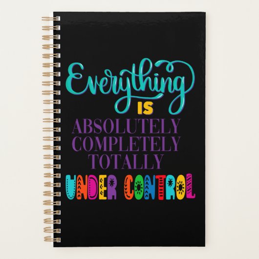 Alles ist völlig in Kontrolle Planer (Vorderseite)