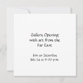 Alles ist, während es sein sollte einladung (Rückseite)