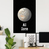 Alles ist weg poster (Heimbüro)