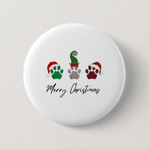 Alles italienische Greyhound Frohe Weihnachtskuh P Button