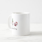 Alles italienische Greyhound Frohe Weihnachtskuh P Kaffeetasse (Vorderseite Links)