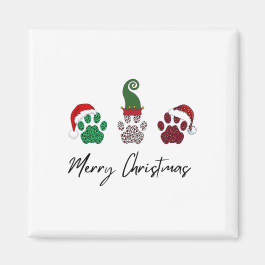 Alles italienische Greyhound Frohe Weihnachtskuh P Magnet (Vorne)