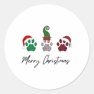 Alles italienische Greyhound Frohe Weihnachtskuh P Runder Aufkleber