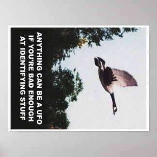 Alles kann ein UFO (klein) sein Poster