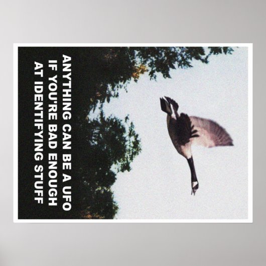 Alles kann ein UFO (Medium) sein Poster (Vorne)