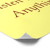 Alles kann passieren, Kind, Alles kann sein Poster (Ecke)