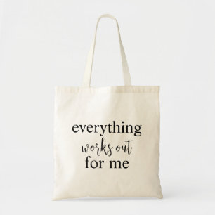 Alles klappt für mich Positive Affirmation Tragetasche