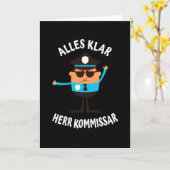 Alles Klar, Herr Herzlustige Polizisten Karte (Gelbe Blume)
