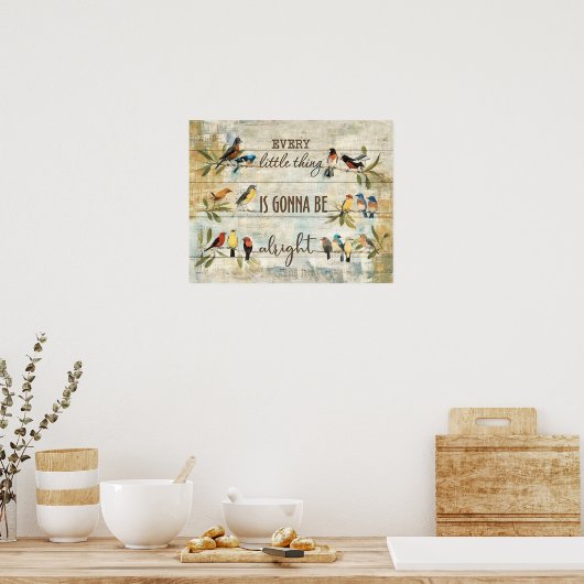 Alles Kleine Vögel Poster (Küche)